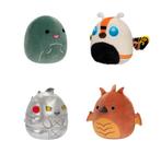 Kit Squishmallows c/ 4: Godzilla, Mecha Rodan e Mothra 20cm - Sunny