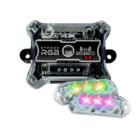 Kit Strobo AJK Rítimico 2.0 Com Controle + 2 Faróis RGB 6W