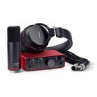 Kit Studio Interface Scarlett Solo Fone Ouvido E Microfone