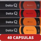 Kit Suave 40 Capsulas de Cafe para Maquinas Delta Q Qalidus Qharacter aQtivus Qonvictus - DeltaQ