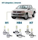 Kit Super Led Amarok 2011/2014 - Farol Alto, Baixo Milha