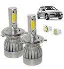 Kit Super Led Celta 2000 2001 2002 2003 2004 2005 Farol Alto e Baixo H4 20000 Lumens