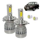 Kit Super Led Gol G2 1996 a 2000 Farol Alto e Baixo H4 20000 Lumens