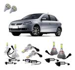 Kit Super Led Gol G5 Farol Alto, Baixo E Milha + Led 6000K