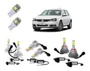 Kit Super Led Golf 11-13 Farol Alto Baixo 6000k H7 H1 HB4