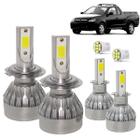 Kit Super Led Montana 2003 04 05 06 07 08 09 2010 Farol Duplo Baixo H7 + Milha H3 20000 Lumens