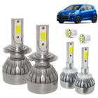 Kit Super Led Sonic Farol Baixo H7 + Milha H27 20000 Lumens - LuxLed V10 Mini