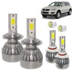 Kit Super Led Touareg 2004 a 2016 Farol Baixo H7 + Milha HB4 20000 Lumens