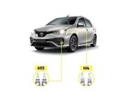 Kit Super Led Toyota Etios 2012/2018 Farol Alto Baixo Milha