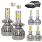 Kit Super Led Vectra 1997 a 1999 Farol Baixo H7 + Alto H1 + Milha H3 20000 Lumens