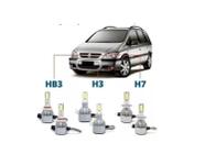 Kit Super Led Zafira Farol Alto Baixo Milha