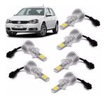 Kit Super Leds Golf 2007 2008 2009 2010 Farol E Milha 6000K