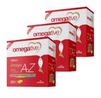 Kit Suplemento Alimentar Omegative AZ Com 3 Caixas De 30 Cápsulas Cada - KRESS FARMACETICA LTDA