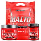 Kit Suplemento Creatina BCAA Maltodextrina Integral M