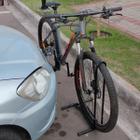 Kit Suporte 2 Peças Estacionamento Cavalete Expositor Chão Bike Aro 29 Descanso Bicicleta Caiçara Loja Estabelecimento