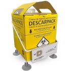 Kit Suporte + 3 Caixas Coletoras Perfurante 1,5 L Descarpack