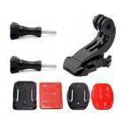 Kit Suporte Frontal Adesivos Curvo Capacete go action pro hero 11