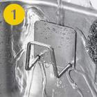 Kit Suporte Para Esponja Em Aço Inox Adesivo À Prova D'água