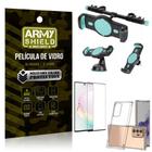 Kit Suporte Veicular 3 em 1 Galaxy Note 20 Ultra + Película 3D + Capa Anti Impacto - Armyshield