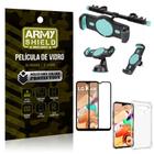 Kit Suporte Veicular 3 em 1 LG K41s + Película 3D + Capa Anti Impacto - Armyshield