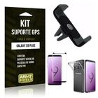 Kit Suporte Veicular Galaxy S9 Plus Suporte + Película + Capa - Armyshield