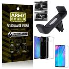 Kit Suporte Veicular Huawei P30 Lite Suporte Veicular + Película Vidro + Capa TPU - Armyshield