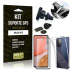 Kit Suporte Veicular Magnético Galaxy A72 + Capa Anti Impacto +Película Vidro 3D - Armyshield