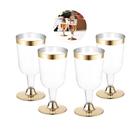 Kit Taça para Vinho Gold Premium 210ml - SilverPlastic