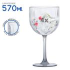 Kit Taças Gin Drinks Acrílico Resistente Cozinha 570ML 4 Pçs
