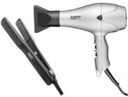 KIT TAIFF SECADOR PROFISSIONAL FOX ION PRATA 2000W - 220V + PRANCHA CERAMICA 180ºC