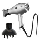 Kit taiff - secador profissional fox ion s prata 2100w 127v + difusor de ar curves