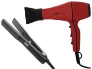 KIT TAIFF - SECADOR PROFISSIONAL STYLE RED 2000W 127V + PRANCHA CERAMIC 180ºC BV