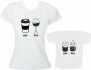 Kit Tal Mãe Tal Filha Tal Filho - AM e PM - Café, Vinho, Suco/Água, Mamadeira - Moricato