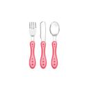 Kit Talher 3 peças Estrelinha Rosa 10677 - Buba