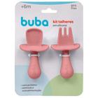 Kit Talheres Silicone Introdução Alimentar Bebê, Buba