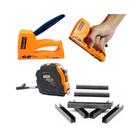 Kit Tapeceiro Grampeador ABS 5525 1000 Grampos E Trena 3M