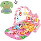 Kit Tapete Atividades Rosa Bebe E Brinquedo Cachorro Musical