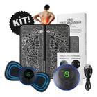 Kit Tapete E Mini Massageador Elétrico Dor Pés E Musculares