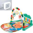 Kit Tapete Infantil Dino Educativo Som Luz e Luminária Led