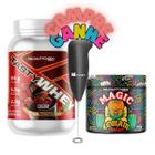 Kit Tasty Whey 912g + Magic Comam 183g Adaptogen + Mini Mixer