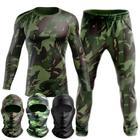 Kit Tático Tropa de Elite Airsoft Paintball Segunda Pele Rasguard Térmico Masculino Feminino Treino