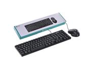 Kit Teclado E Mouse Corporativo Abnt2/1200dpi Usb 1.8m Escritório - Vinik