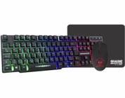 Kit Teclado e Mouse Gamer K-mex KM5229 RGB Com Mousepad