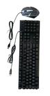 Kit Teclado e Mouse Gamer Semi Mecânico Led RGB com fio USB