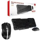 Kit Teclado e Mouse K-W40BK: Conexão 10m