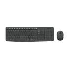 Kit Teclado e Mouse Logitech MK235, Sem Fio, Preto