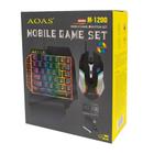 Kit teclado e mouse para celular M-1200 Mobile Game Set - Aoas