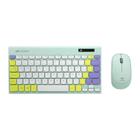 Kit Teclado e Mouse sem Fio C3Tech K-W71GN TKL - Teclas Multimídia - ABNT2 - 1200dpi - Verde