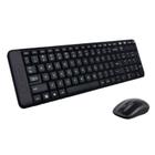 Kit Teclado e Mouse sem Fio Logitech Mk220 Tamanho Compacto