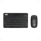 Kit Teclado E Mouse Sem Fio Português Wireless Notebook Pc KP-TE127 - Preto - Knup